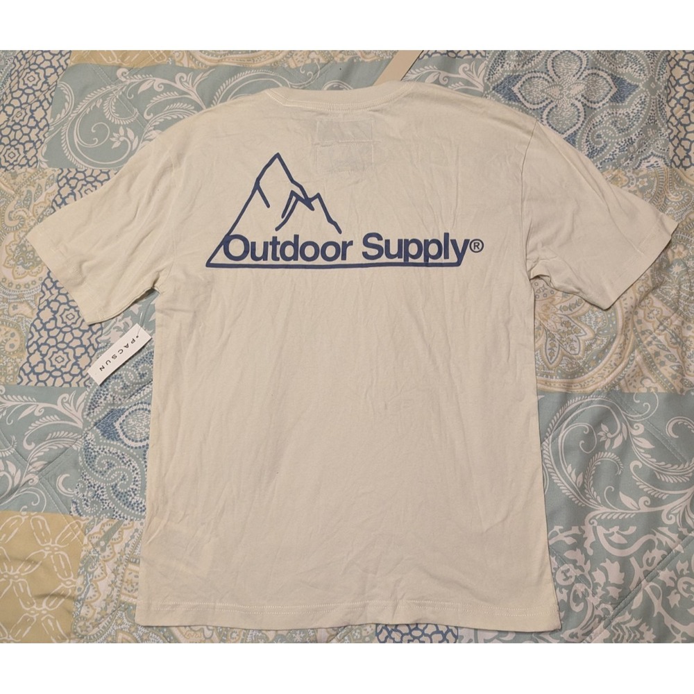 NEW RC Outdoor Supply RCOS Men's XS T-Shirt Tan Back Graphic (MSRP $45)